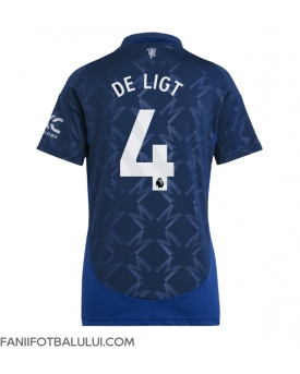 Manchester United Matthijs de Ligt #4 Tricou Fotbal Replică 2024-25 Femei Deplasare